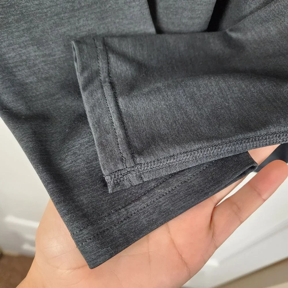 Tek Gear DryTek Men Top Running Shirt 1/4 Zip Pullover Charcoal  Mockneck Size S - Picture 5 of 14